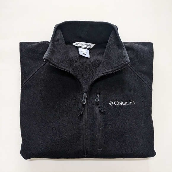Columbia fleece 1/4 zip black sweater - Picture 3 of 5